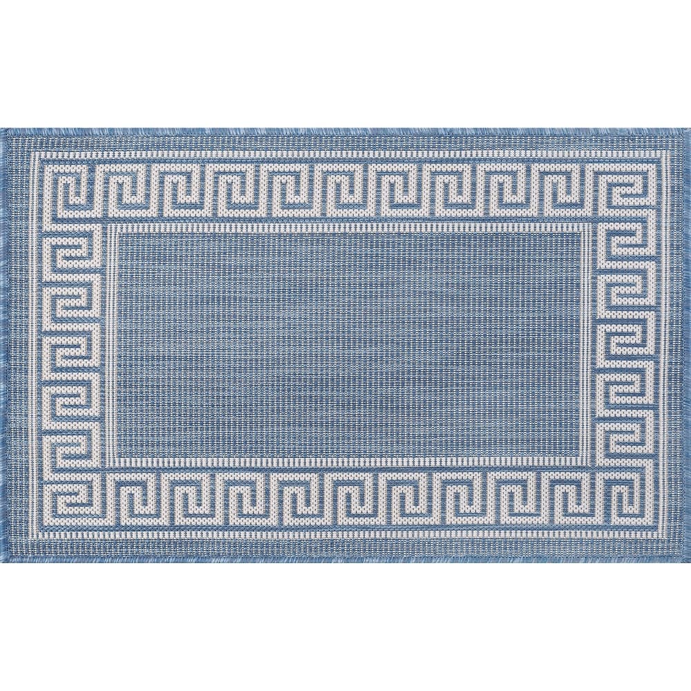 Exo Coastal Border Indoor/Outdoor Area Rug