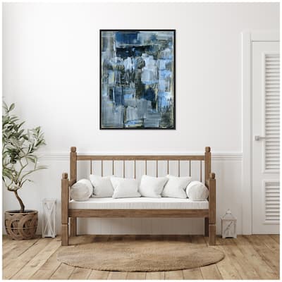 Kate and Laurel Sylvie Thunder Only Happens When its Raining Framed Canvas by Leah Nadeau