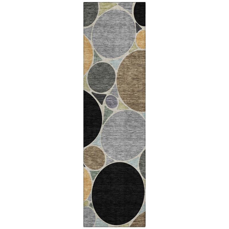 Machine Washable Indoor/ Outdoor Contemporary Rowan Chantille Rug