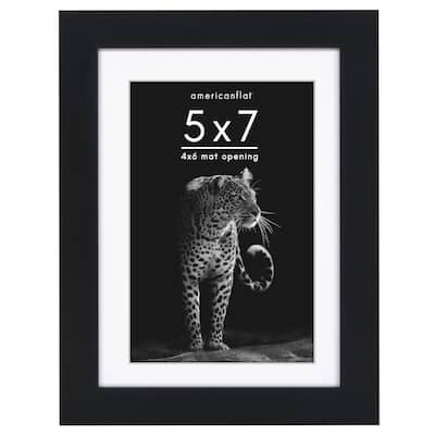 Americanflat Gallery-Style Picture Frame with Mat to Secure Artwork, Prints, and Photos