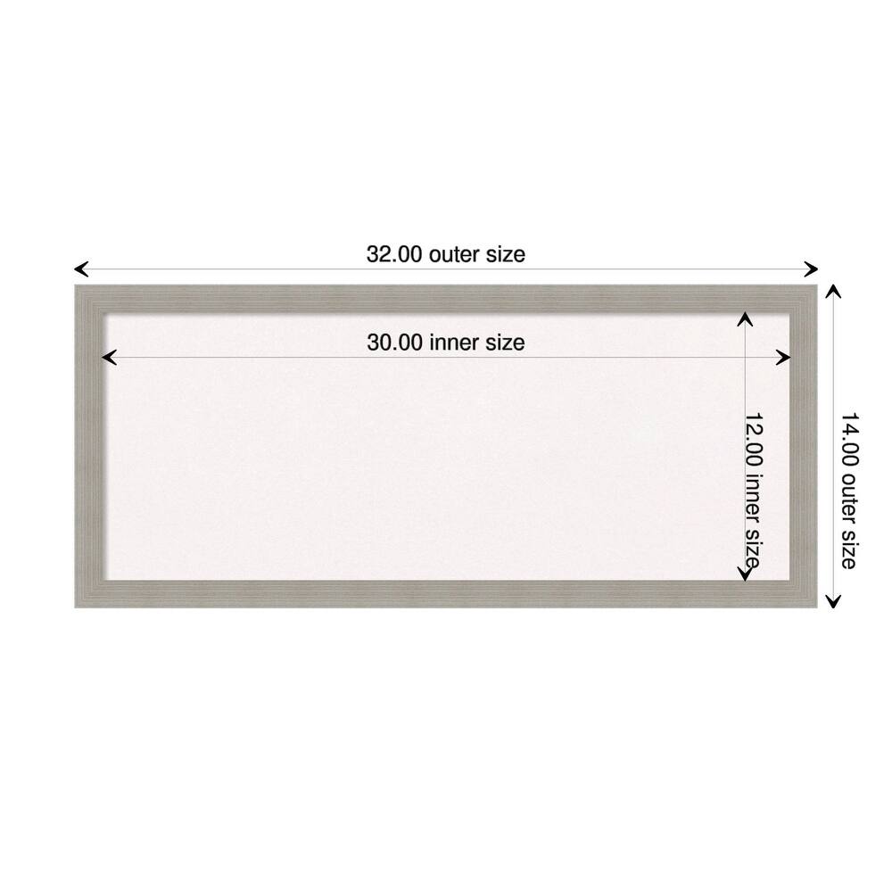 Woodgrain Stripe Wood Framed White Corkboard Bulletin Board