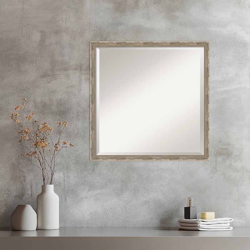 Mila Beveled Wood Framed Wall Mirror