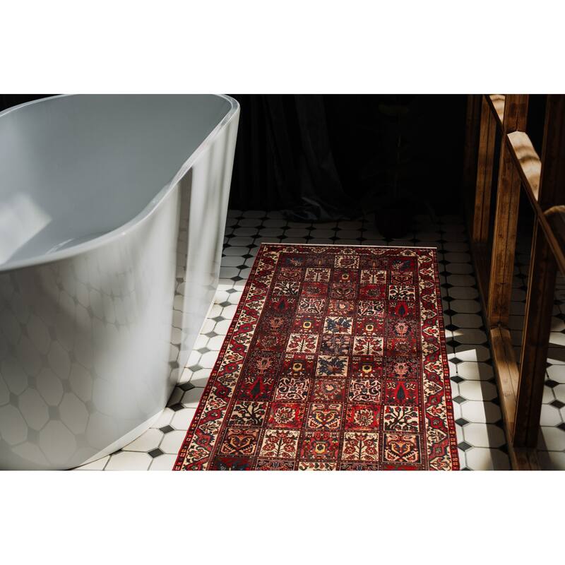 ECARPETGALLERY Hand-knotted Kayseri Red Wool Rug - 5'3 x 9'10