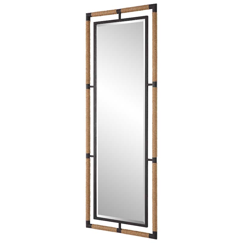 Uttermost Melville Iron & Rope Tall Mirror - 28"W x 76"H x 2"D
