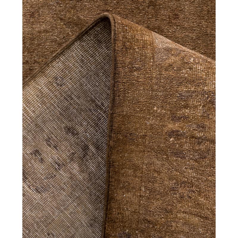 Overdyed One-of-a-Kind Hand-Knotted Runner Rug - Beige - 2' 8" x 21' 4"