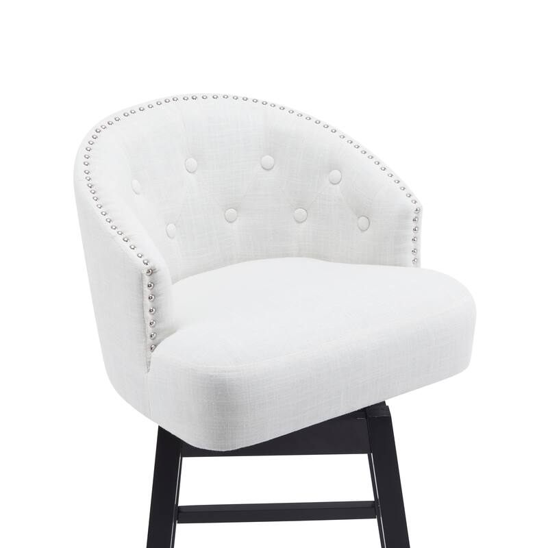 33.25" Swivel Counter Stools Set Of 2