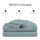 preview thumbnail 45 of 43, Color Sense 100% Cotton 300TC Ultra-Soft & Silky Wrinkle-Resistant Sheet Set