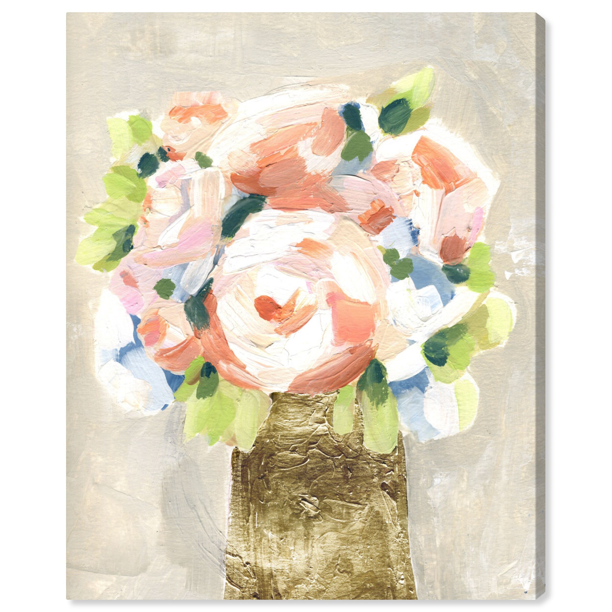 Oliver Gal 'Coral Peonies' Floral and Botanical Wall Art Canvas