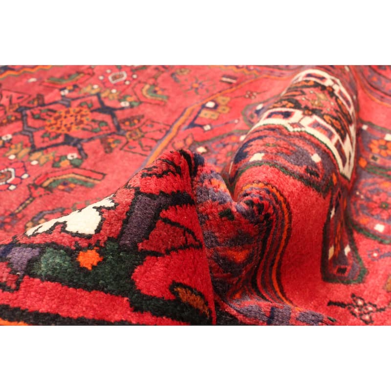 ECARPETGALLERY Hand-knotted Andelz Red Wool Rug - 4'5 x 6'8