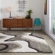 preview thumbnail 25 of 27, Carson Carrington Drammen Modern Abstract Waves Shag Area Rug 2'3" x 8' - Multi