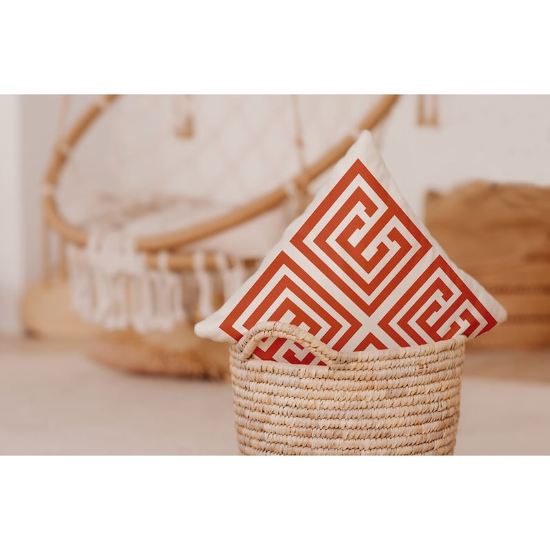 Greek Key Decorative Indoor Pillow