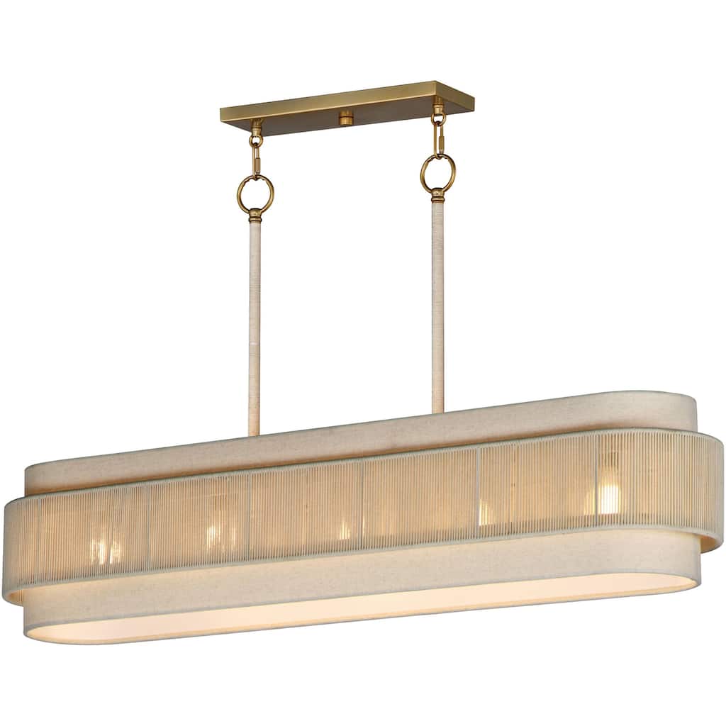 Maxim 12815OF Seacliff 5 Light 9" Wide Linear Pendant