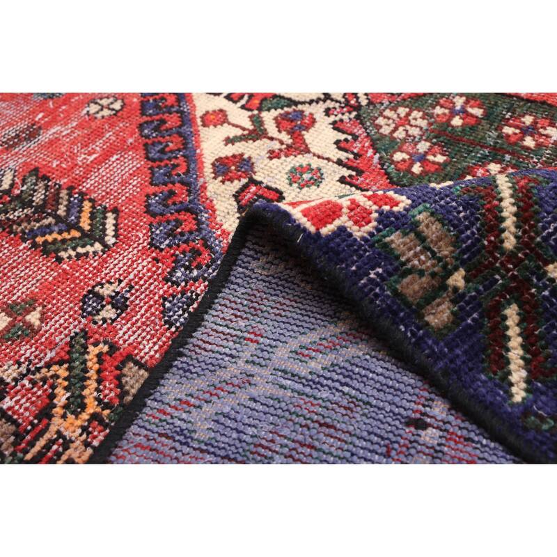 ECARPETGALLERY Hand-knotted Andelz Red Wool Rug - 4'9 x 9'8