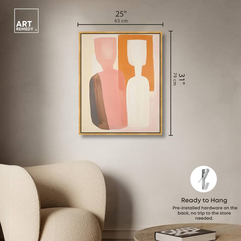 Peach Echoes II Canvas by Art Remedy