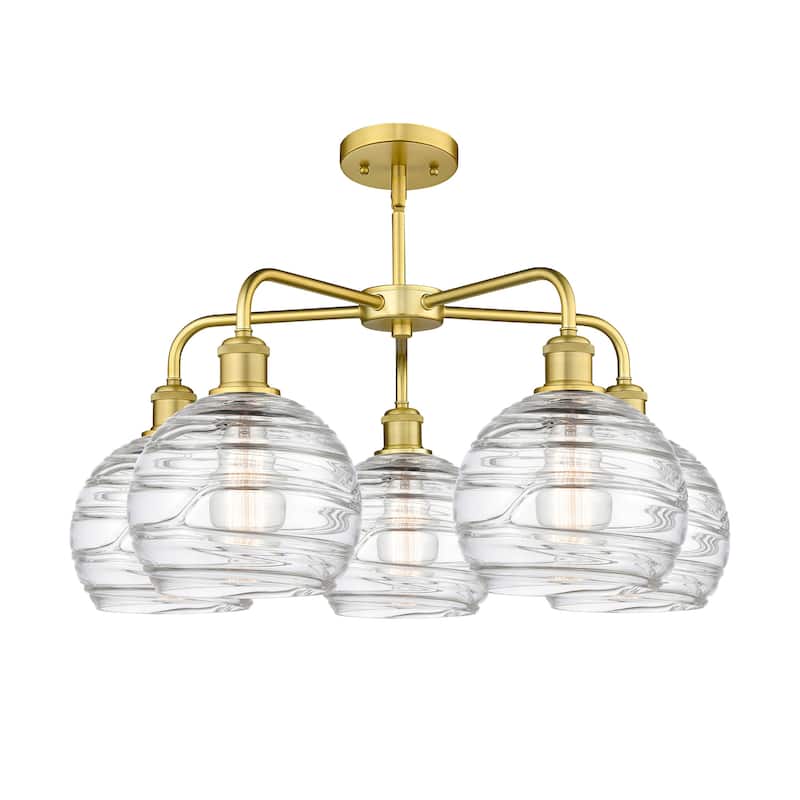 Innovations Lighting 516-5CR-16-26 Athens Deco Swirl Chandelier Athens
