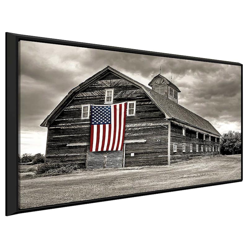 "Modern Barn III" Print on Floating Canvas