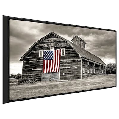 "Modern Barn III" Print on Floating Canvas
