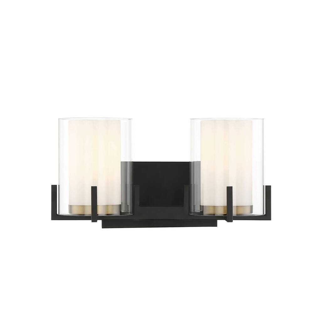 Savoy House 8-1977-2 Eaton 2 Light 15" Wide Bathroom Vanity Light