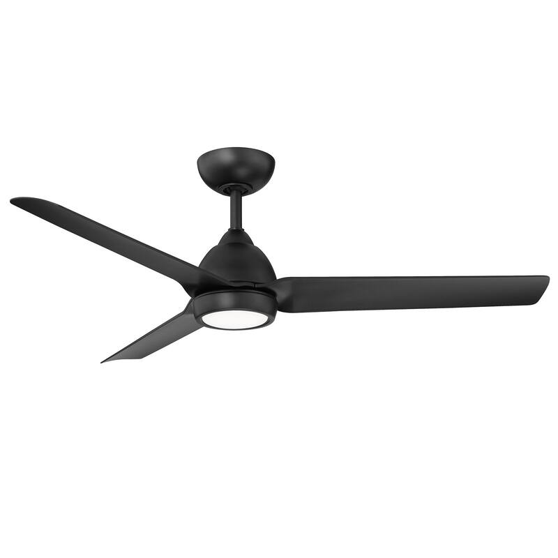 Mocha Indoor/Outdoor 3-Blade 54in Smart Ceiling Fan with 3000K LED Light Kit and Remote Control - 54