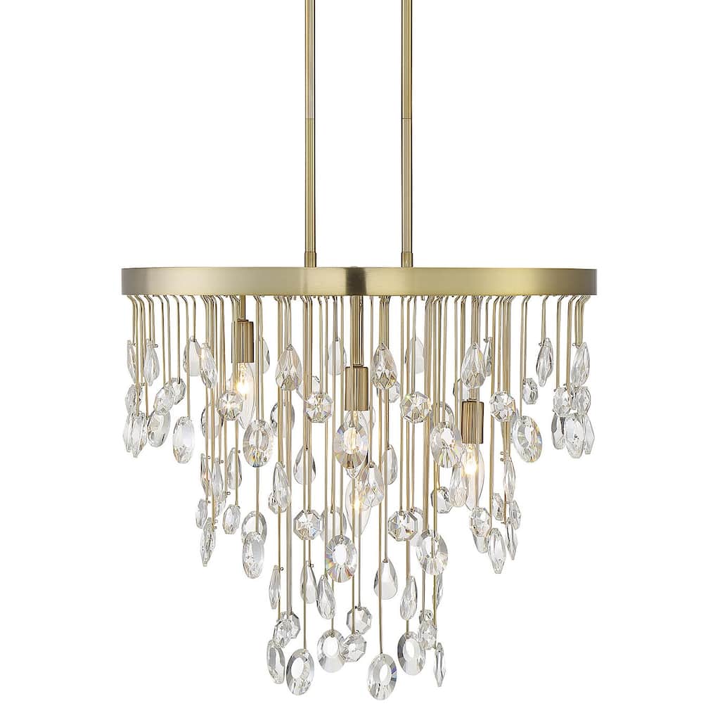 Savoy House Livorno 21" Wide Crystal Waterfall Chandelier