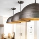 preview thumbnail 27 of 50, 1-Light Industrial Farmhouse Oversized Pendant Gold Leaf Hammered Semi-Sphere Dome Pendant Light for Kitchen Island