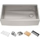 preview thumbnail 34 of 100, KRAUS Kore Workstation Farmhouse Apron Stainless Steel Kitchen Sink