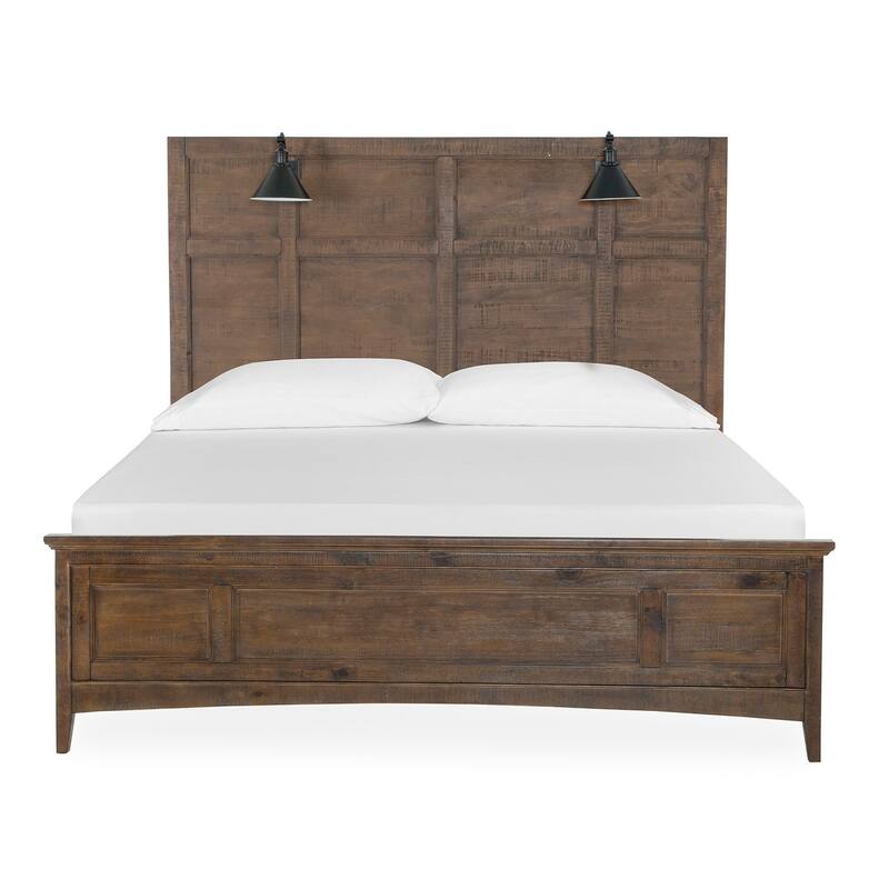 Magnussen Home Bay Creek Toasted Nutmeg Lamp Panel Bed