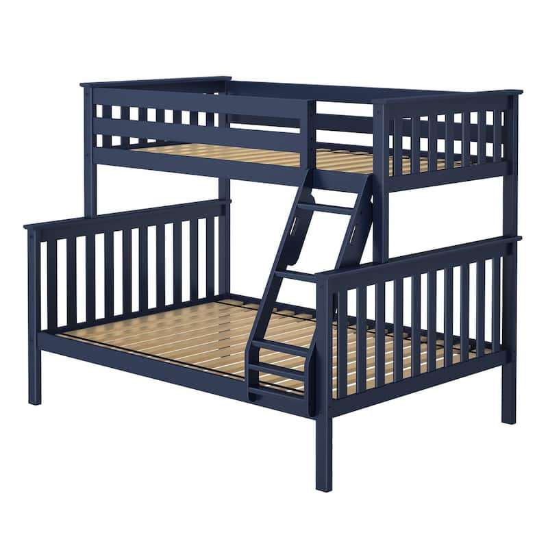 Now Furniture Twin Over Full Bunk Bed with Angled Ladder