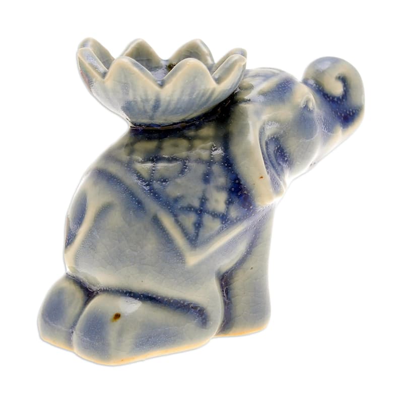 Novica Handmade Wise Friend Ceramic Incense Holder