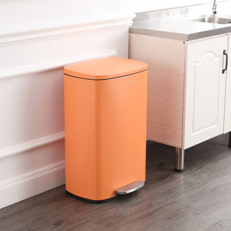 happimess 13-Gallon Trash Can with Soft-Close Lid and FREE Mini Trash Can