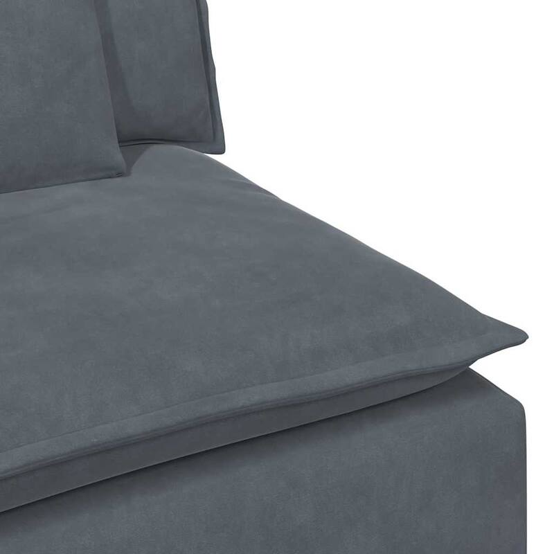 vidaXL Modular Sofa Dark Grey