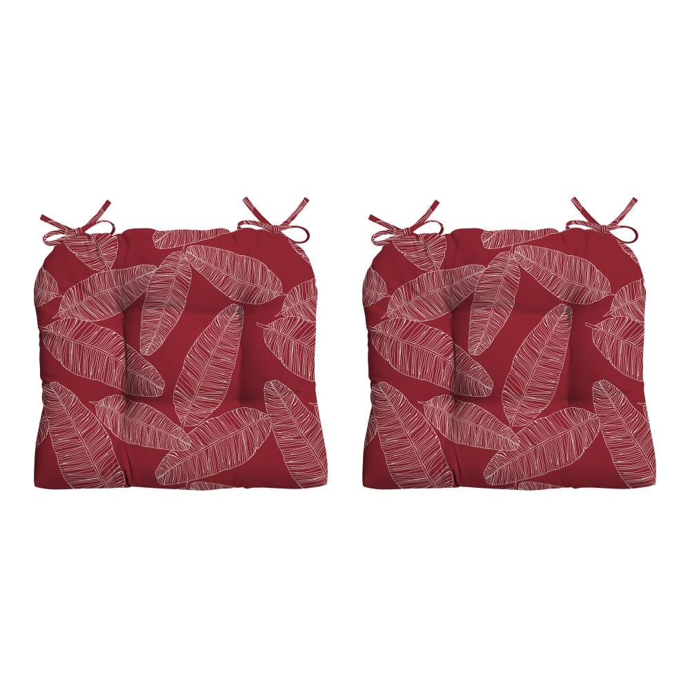ARDEN Outdoor Wicker Chair Cushion (2 pack) - 18"L x 20"W - 18"L x 20"W