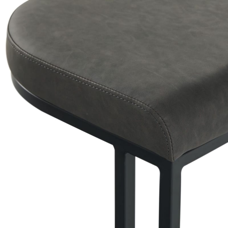 (Set of 2) Dome Backless Leather Counter Stool (Fully Assembled)