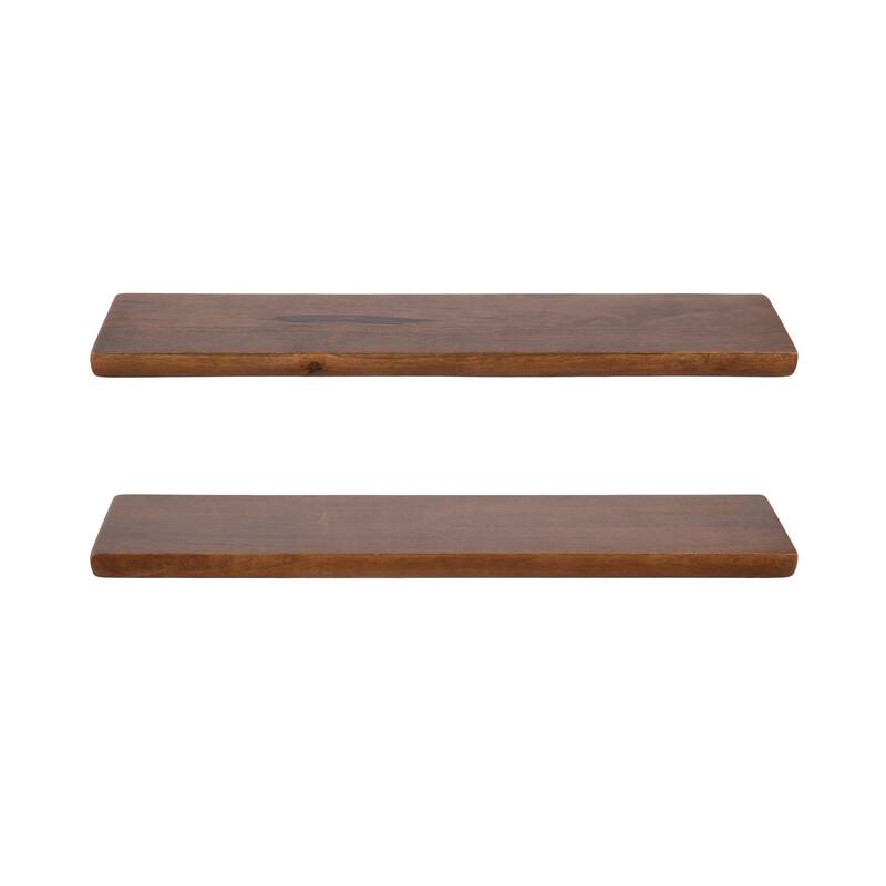 Kate and Laurel Burena Wood Floating Shelves
