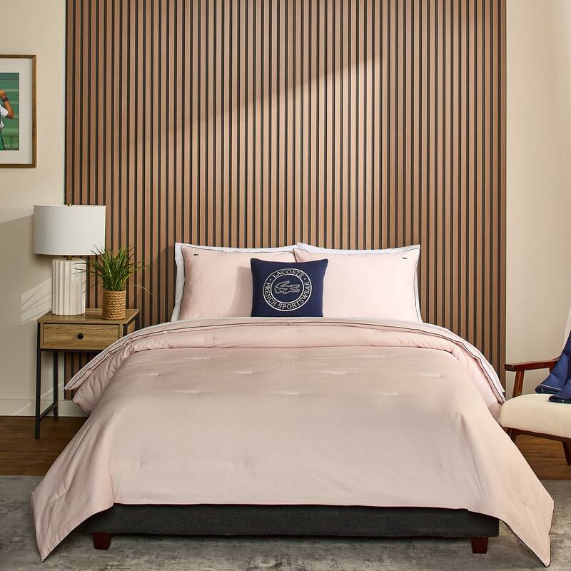 Lacoste Tiebreak 3-Piece Percale Cotton Comforter Set