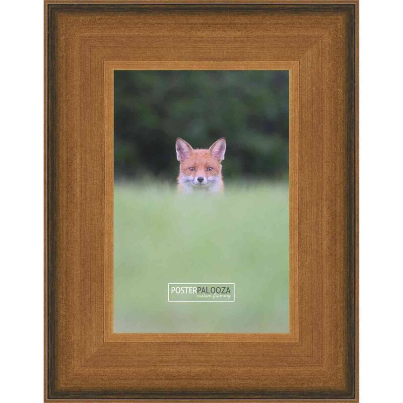 15x17 Contemporary Gold Complete Wood Picture Frame with UV Acrylic, Foam Board Backing, & Hardware - Gold