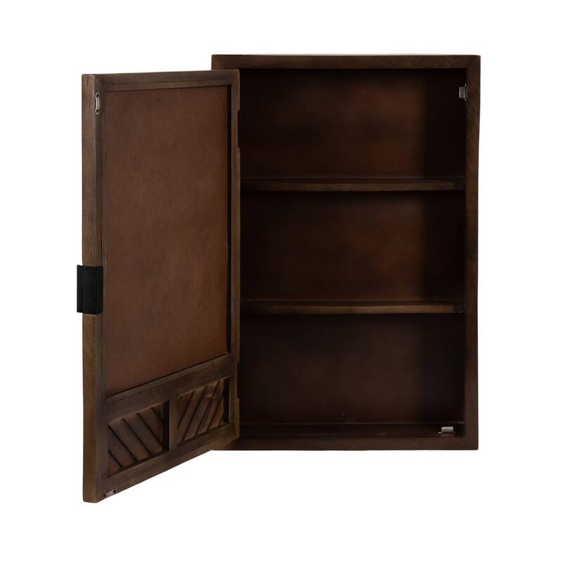 Kate and Laurel Mezzeta Bathroom Cabinet with Mirror