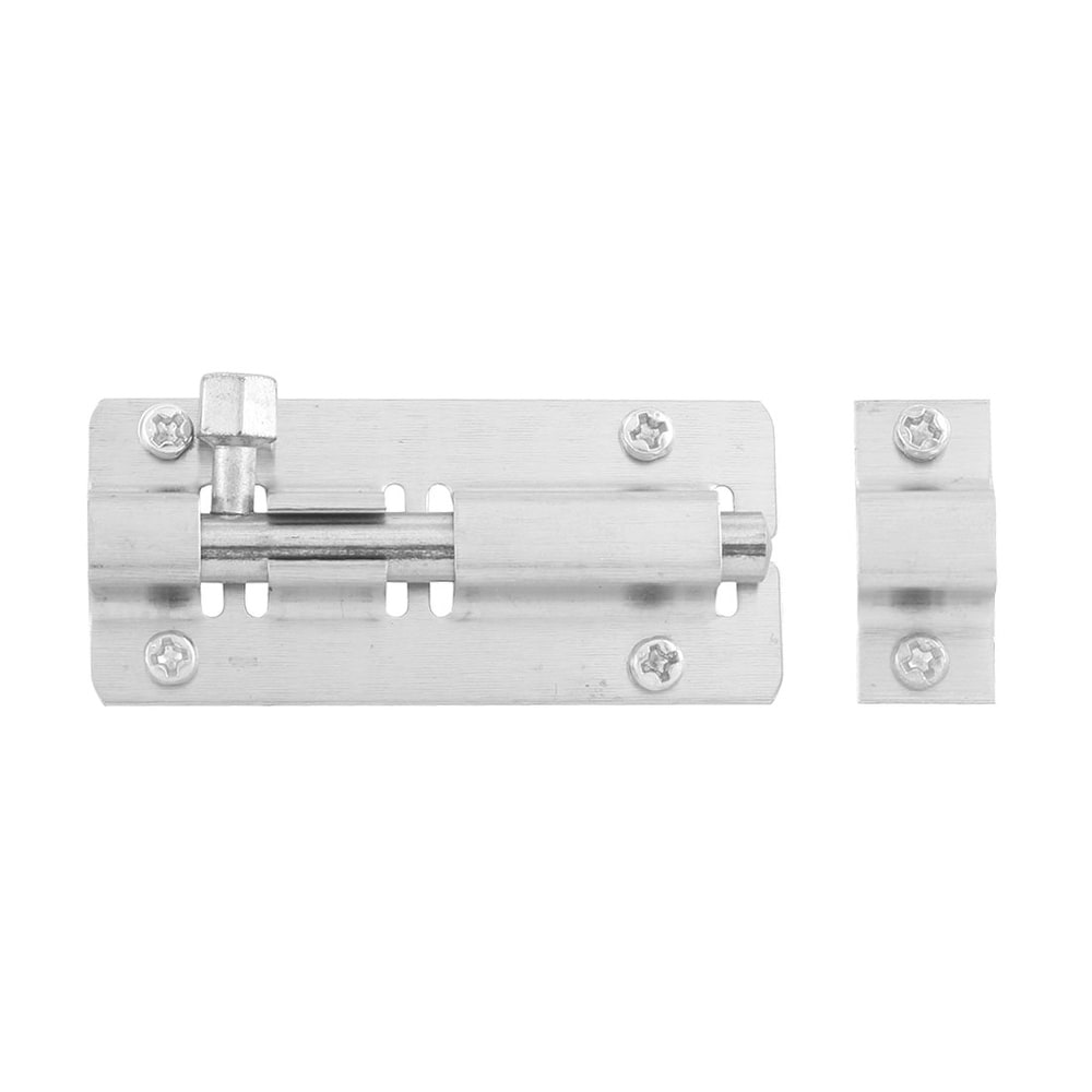 5 Inch Zinc Alloy Door Latch Spring Sliding Lock Barrel Bolt Nickel Plated