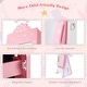 preview thumbnail 13 of 18, Costway Kids Vanity Set Princess Makeup Dressing Table & Chair Set - See Details