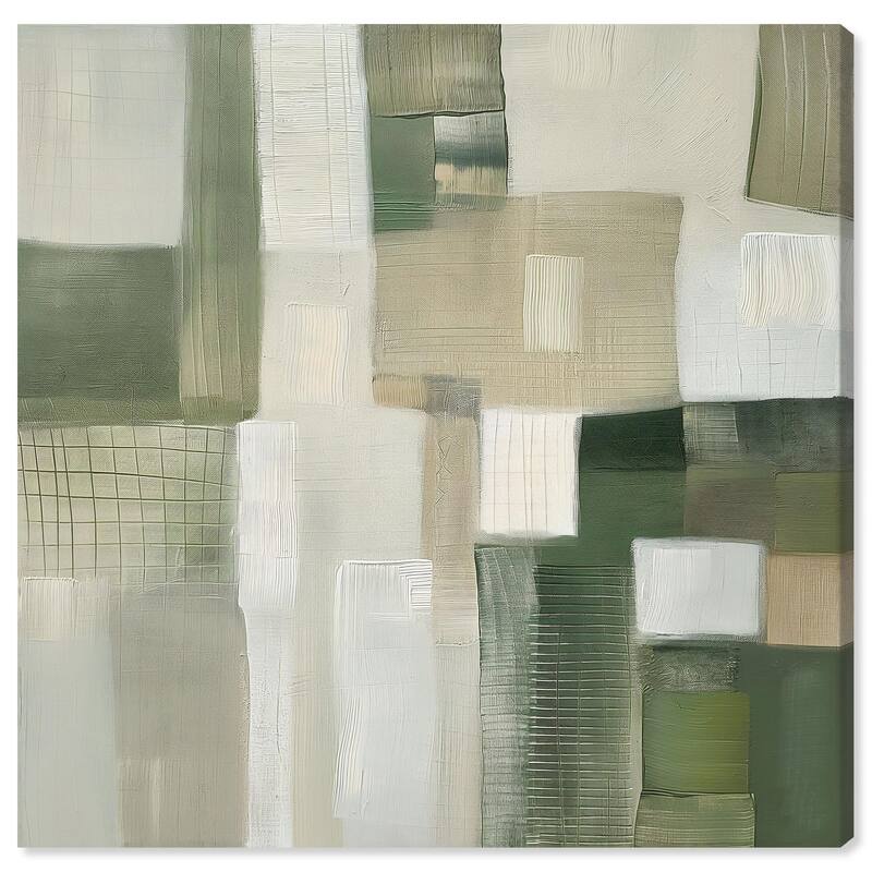 Pale Jade Green II Canvas by Art Remedy, Gallery Wrapped - 16" x 16"
