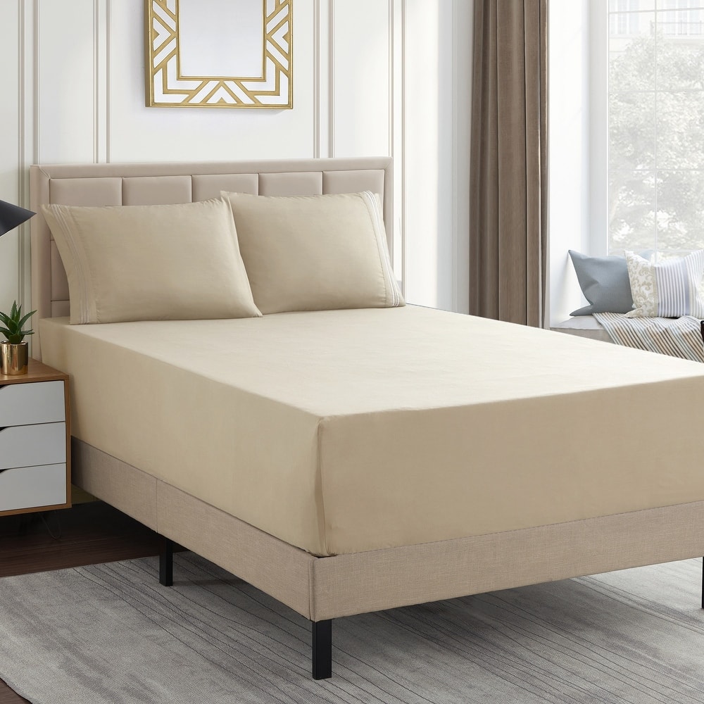 Sweet Home Collection 18"-24" Extra Deep Pocket, Double Brushed Microfiber Sheet Set