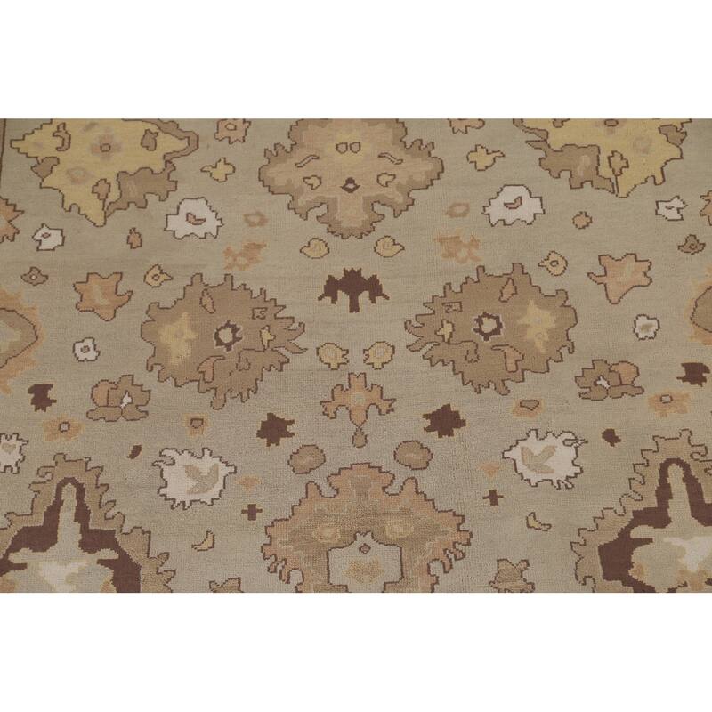 Oushak Oriental Area Rug Handmade Bedroom Wool Carpet - 9'1"x 11'11"