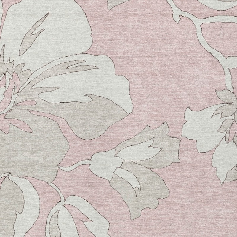 HomeRoots Floral Transitional Rectangle Outdoor Rug