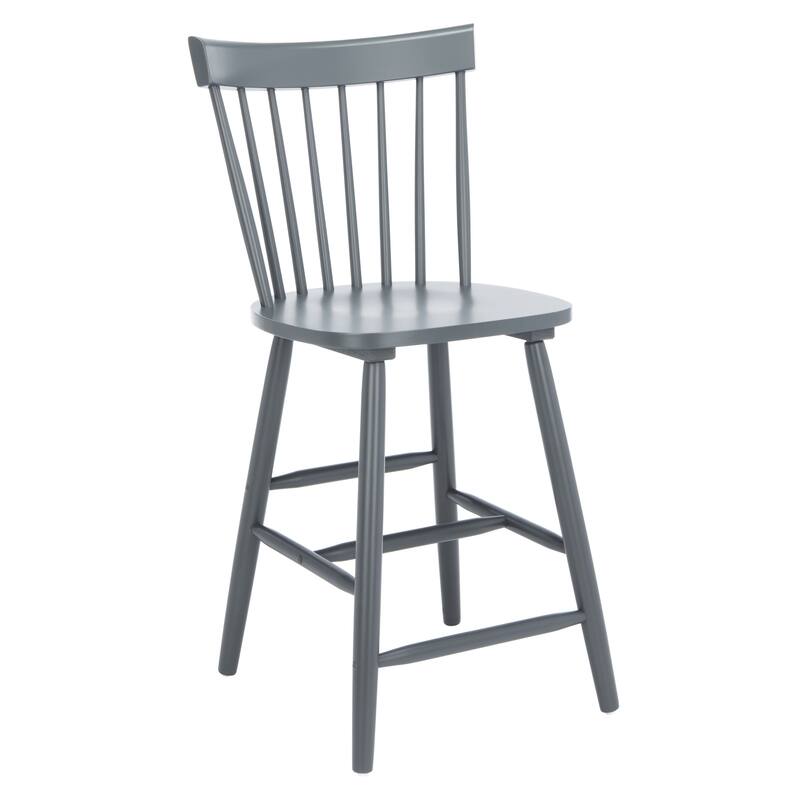 SAFAVIEH Biddie 24-inch Spindle Farmhouse Counter Stool (Set of 2) - 20" W x 21" D x 39" H - 20"W x 21"D x 39"H