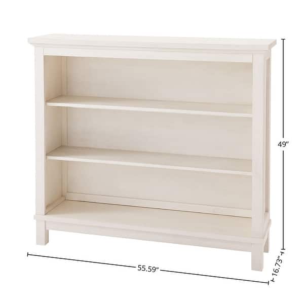 Westfield Traditional Hutch/Bookcase, Brushed White