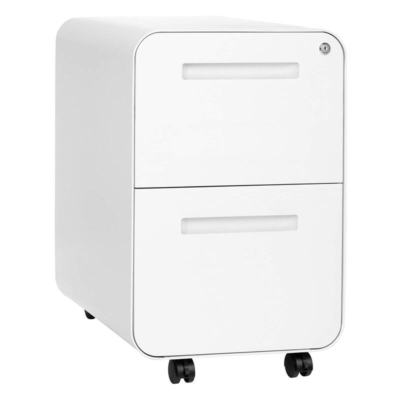 2Drawer Modern Mobile File for Home Office CommercialGrade