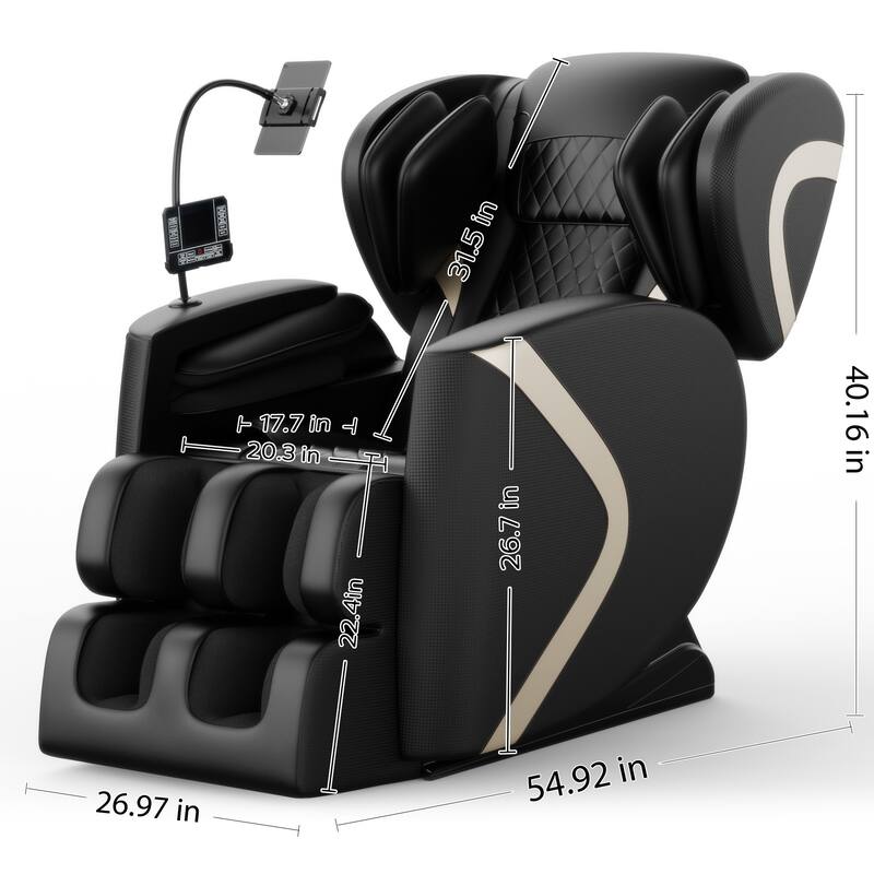 Massage Chair Recliner with Zero Gravity with Full Body Air Pressure