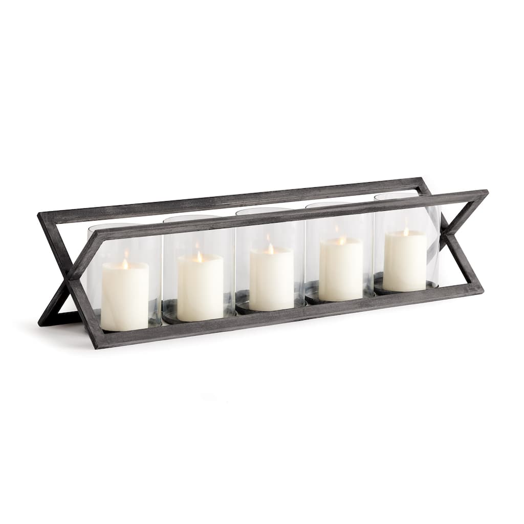 Baxton 5-Pillar Candleholder