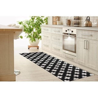 PLUS BLACK Kitchen Mat by Kavka Designs - Bed Bath & Beyond - 30585963