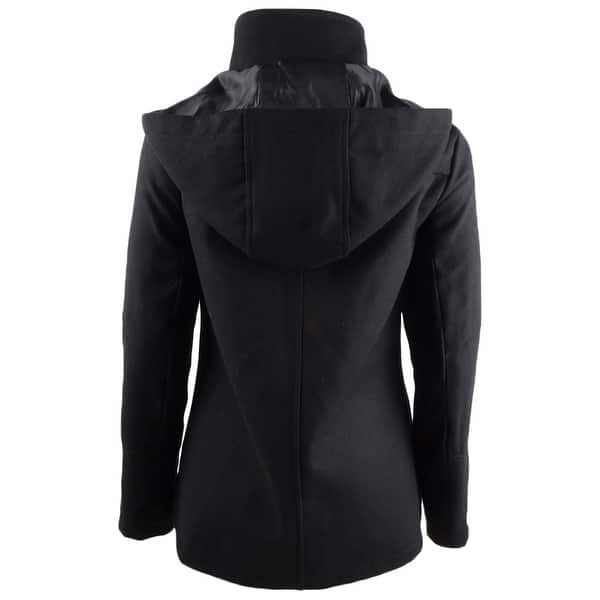 Celebrity Pink Faux Leather Sleeve Twill Jacket